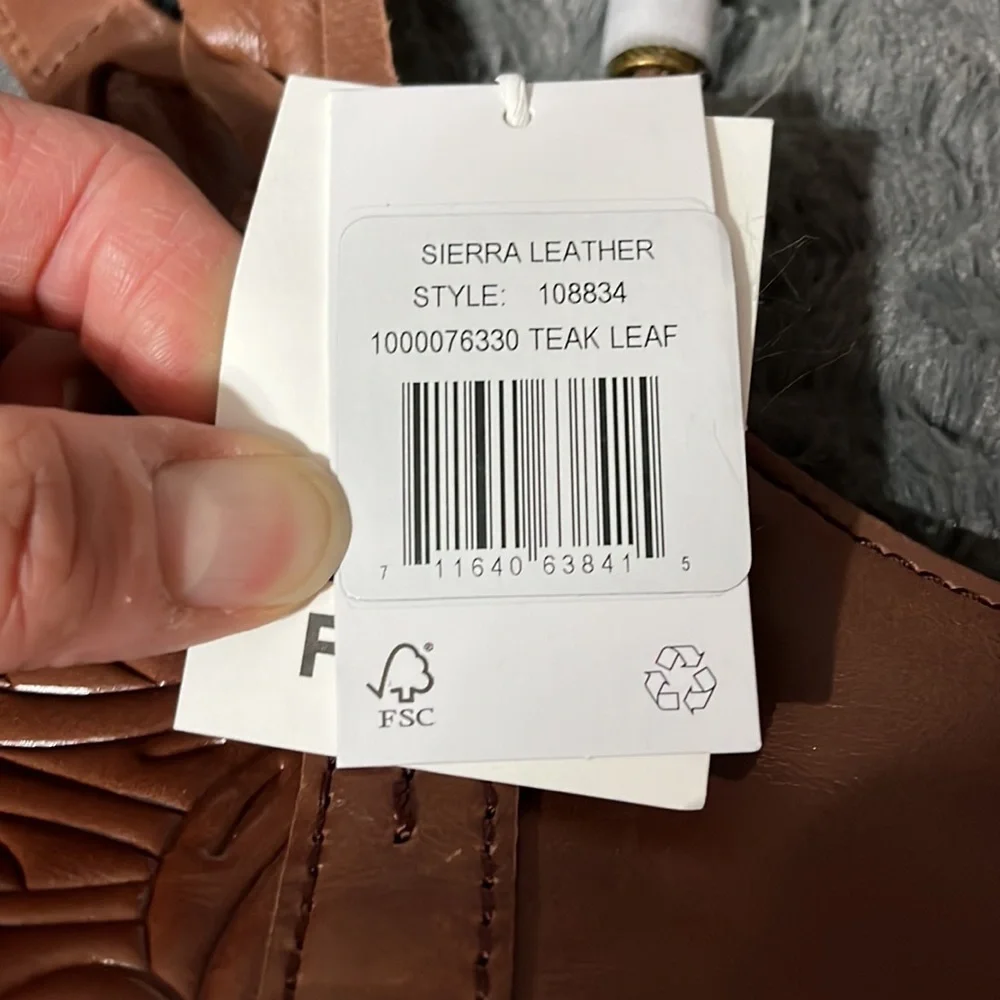 NWT The Sak Collective Sierra Leather Shopper in Teak Leaf - Picture 8 of 12